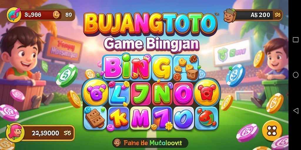 Tampilan menarik dari gameplay Bingo BUJANGTOTO.