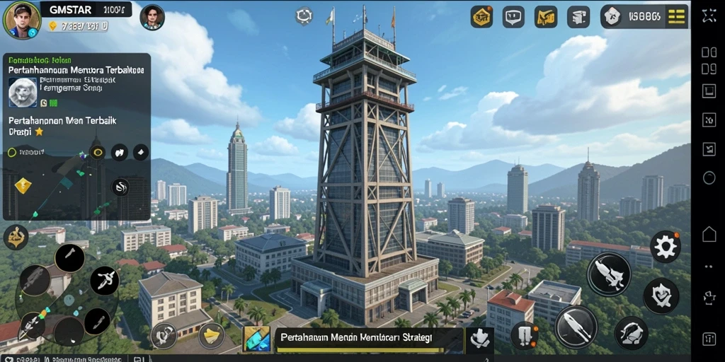 Screenshot GMSTAR menampilkan aksi seru dari strategi Tower Defense.