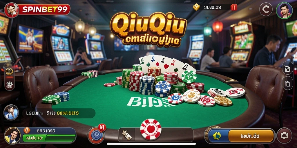 Tampilan menarik dari gameplay SPINBET99 saat bermain QiuQiu.