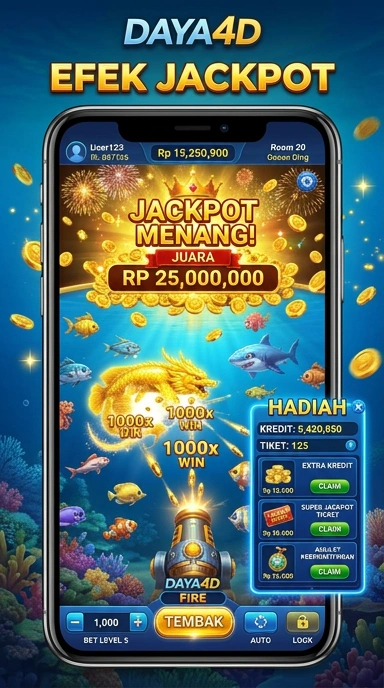 Tampilan utama aplikasi daya4d yang menarik dan mudah dijelajahi.
